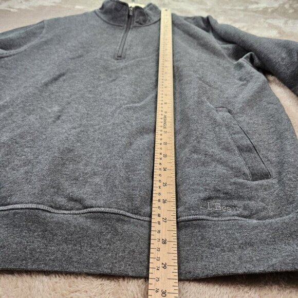 L.L.Bean Traditional Fit Sweater Men's Athletic Sweats Quarter-Zip Pullover Sz L - Picture 6 of 12
